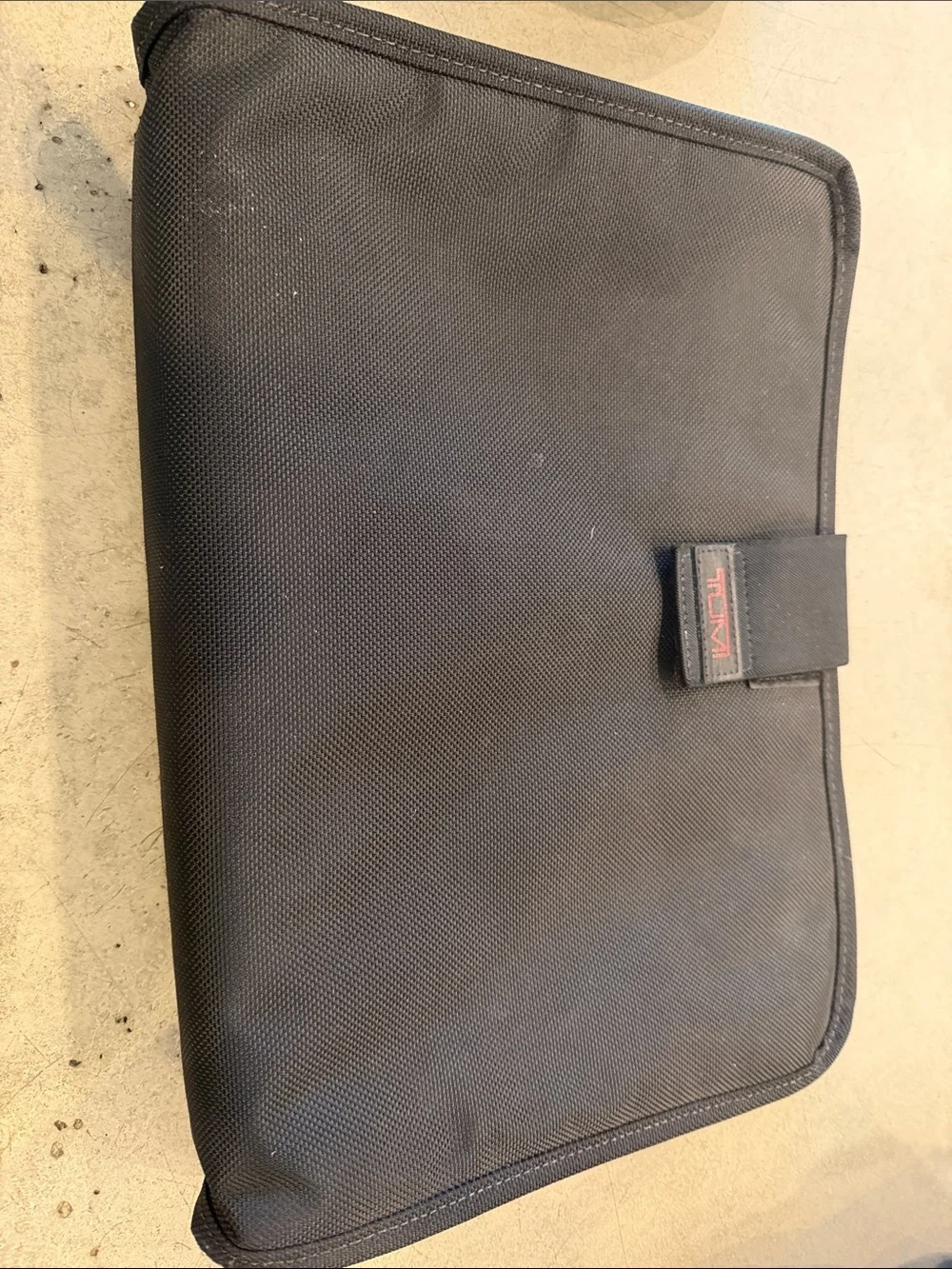Tumi Black Nylon Laptop Document Folio